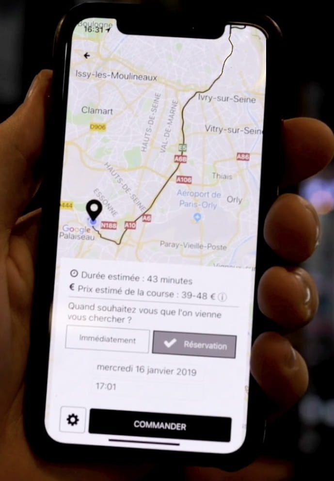 Application Taxi Club des Artisans Taxis de Rennes